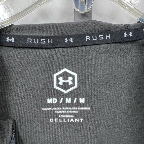 Under Armour RUSH 1/2 Zip Hooded Long-Sleeve Shirt - Picture 3 of 3